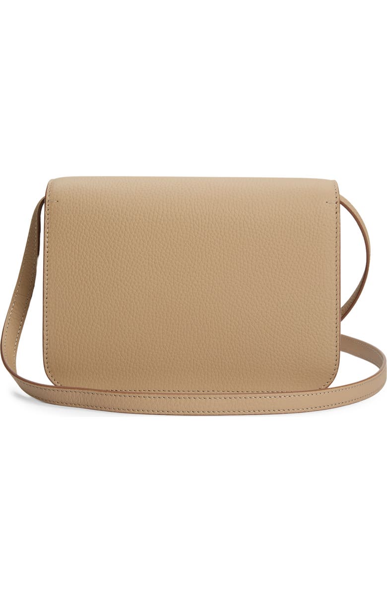 Burberry Small TB Monogram Topstitch Grainy Leather Shoulder Bag, Alternate, color,