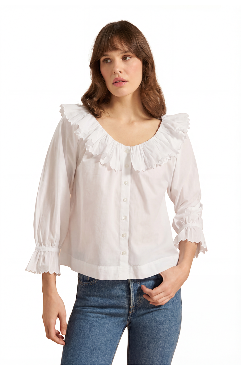 If Only If Pandora Blouse, Main, color, White