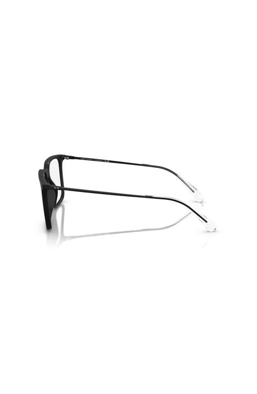 Armani Exchange 55mm Square Optical Glasses In Black