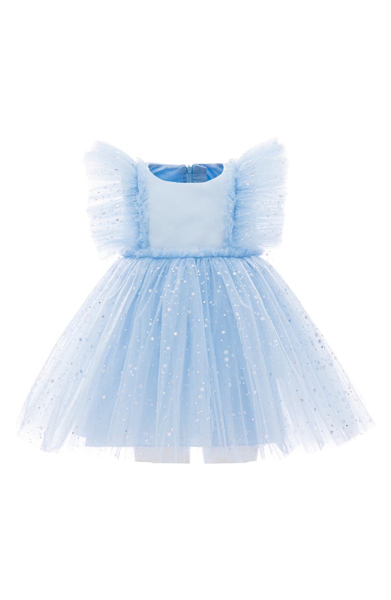 Mimi Tutu Party Dress with Glitter Stars, Alternate, color, Light Blue