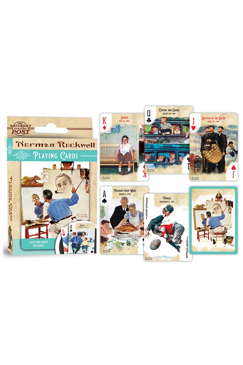 Saturday Evening Post Playing Cards, Alternate, color, Multicolor