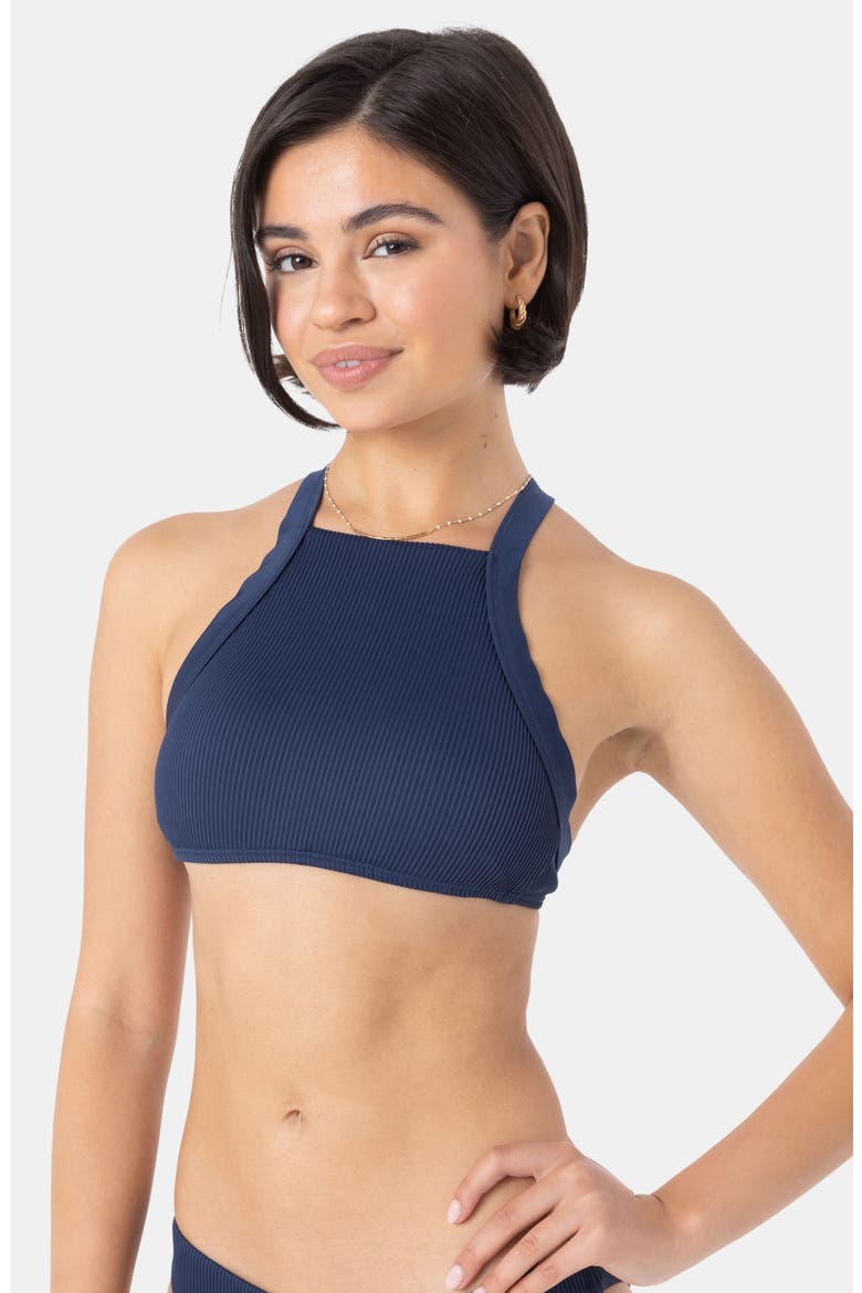 Love Rib Bikini Top, Alternate, color, MOOD INDIGO