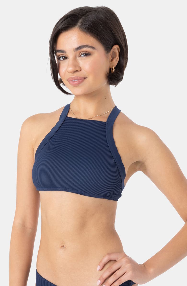 Roxy Love Rib Bikini Top, Alternate, color, Mood Indigo