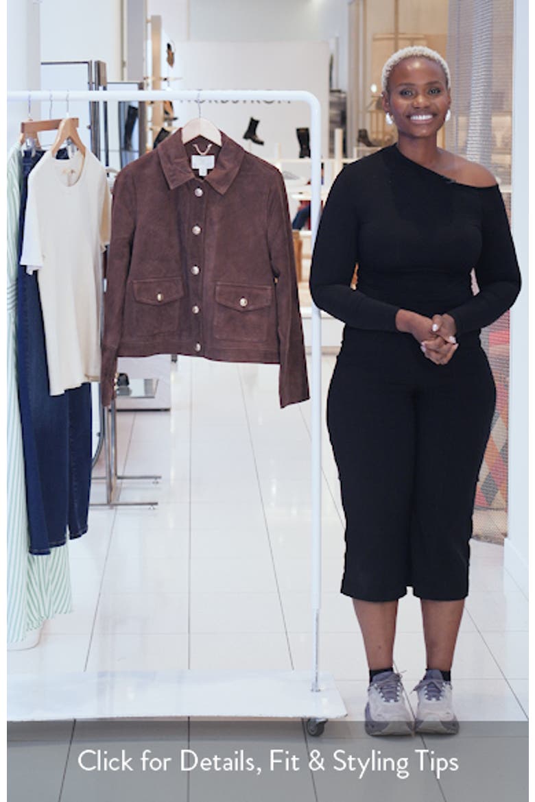 Button Front Suede Jacket video