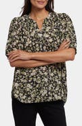 NYDJ Puff Sleeve Popover Top