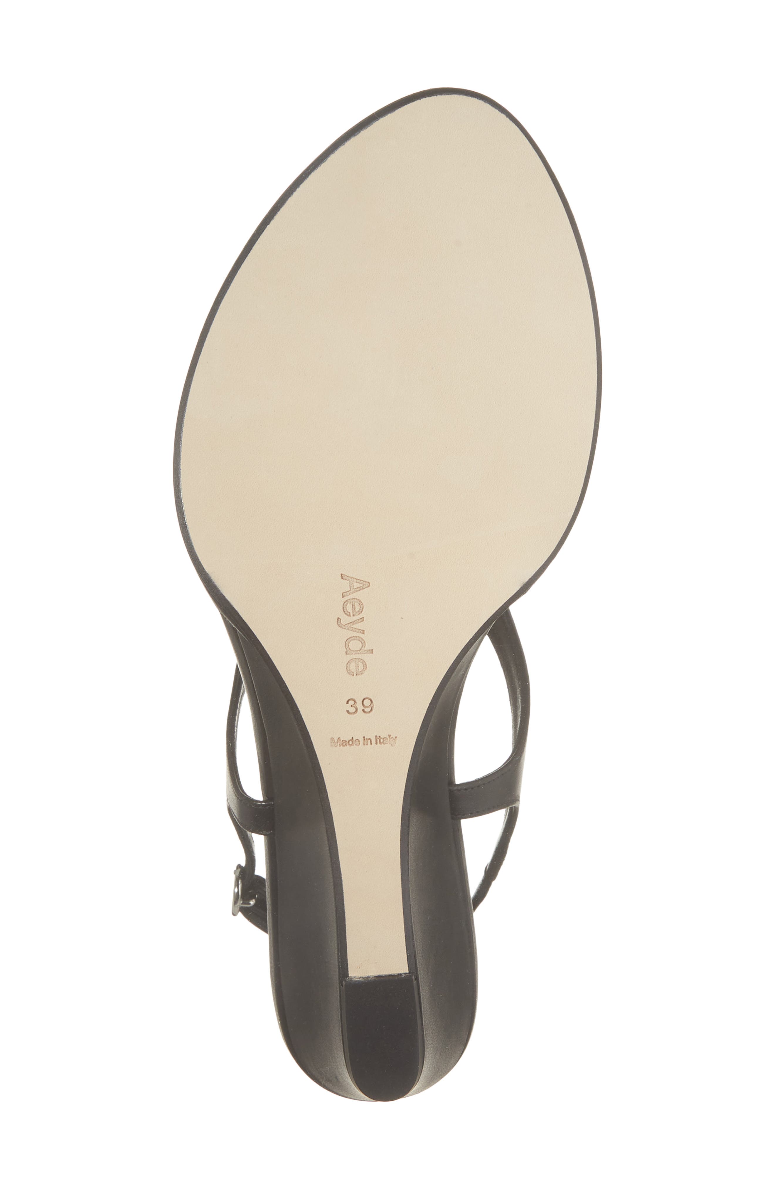 aeyde Roose Slingback Wedge Sandal, Alternate, color, Black