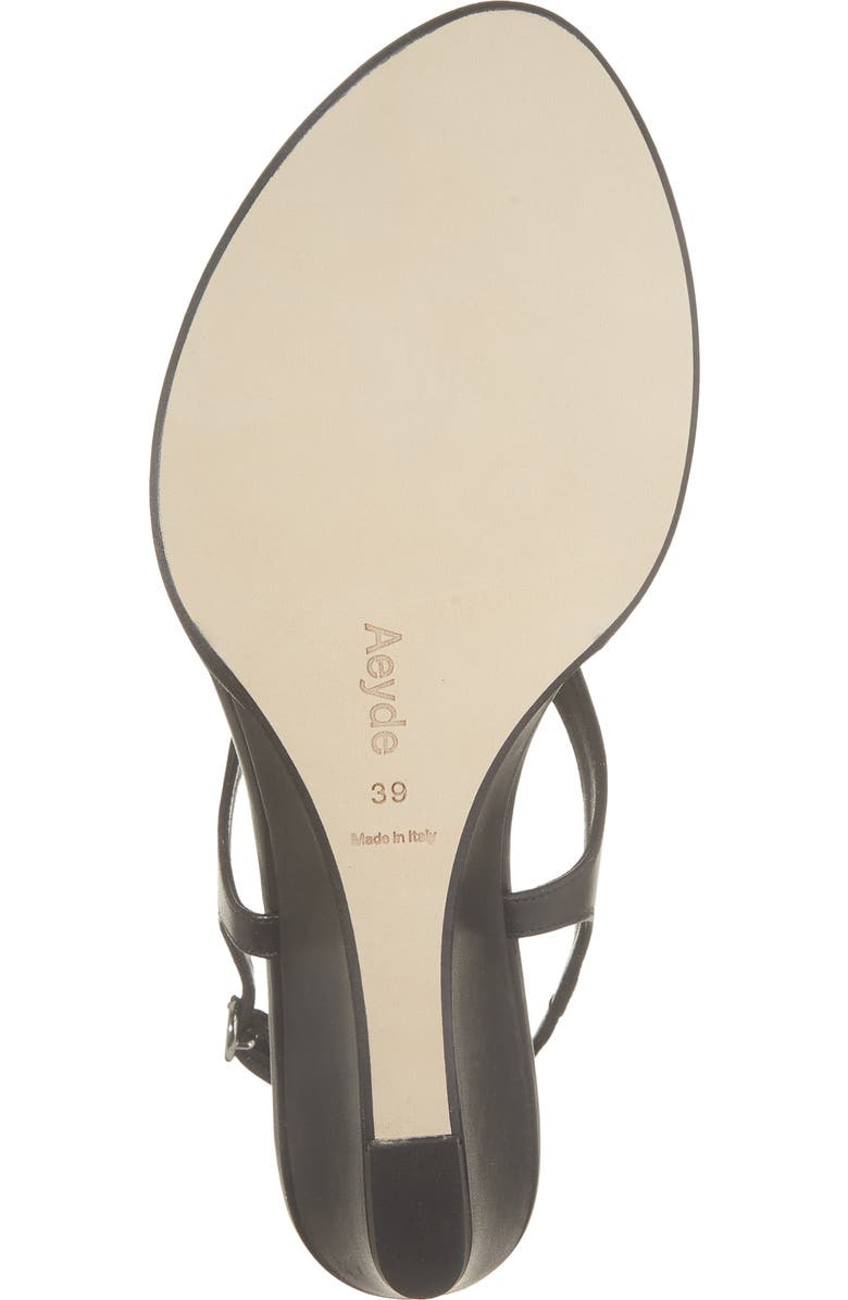 aeyde Roose Slingback Wedge Sandal, Alternate, color, Black