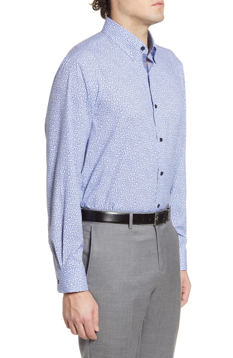 W.R.K Trim Fit Performance Paisley Dress Shirt, Alternate, color,