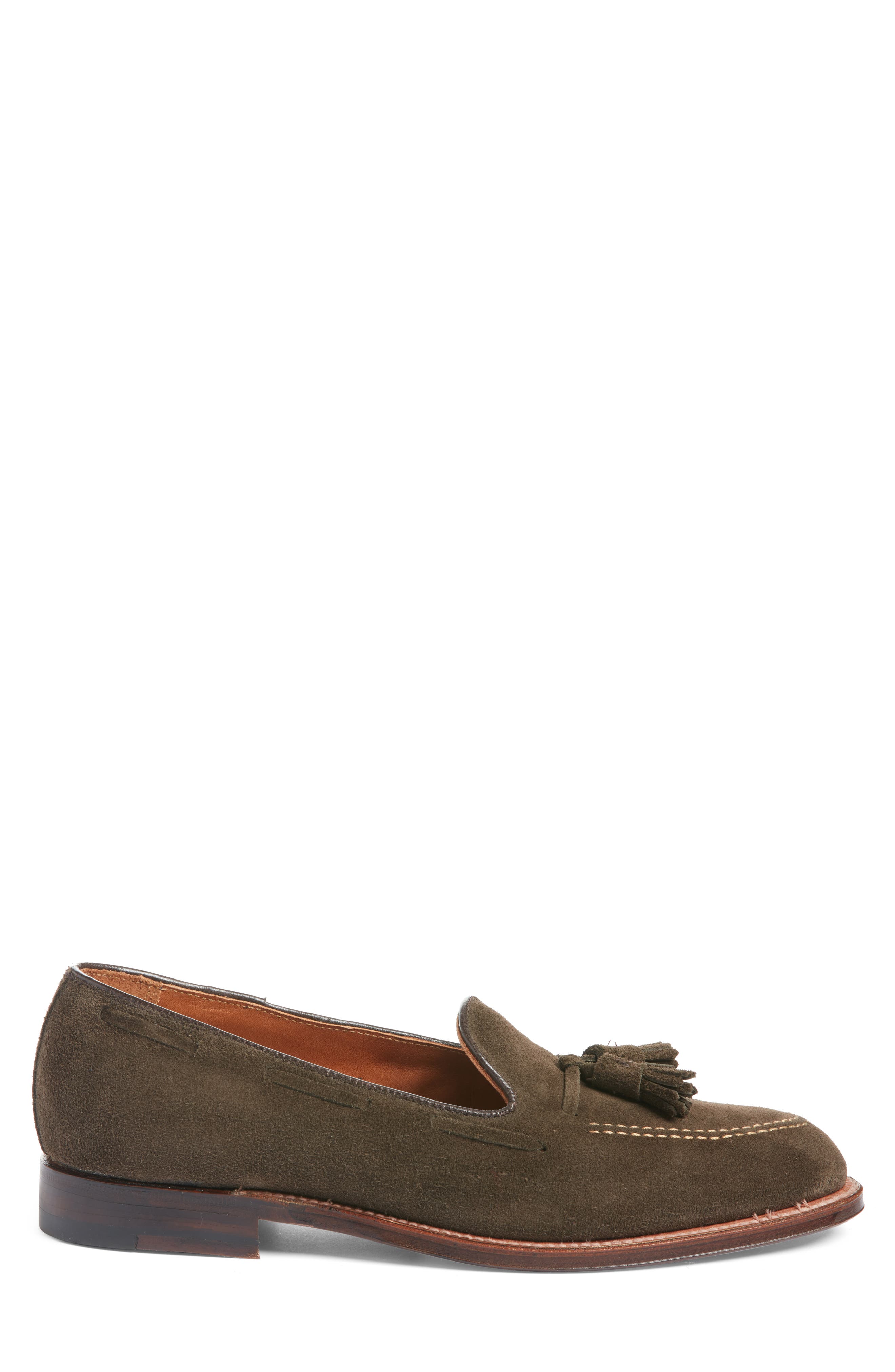Alden Suede Tassel Loafer, Alternate, color, 