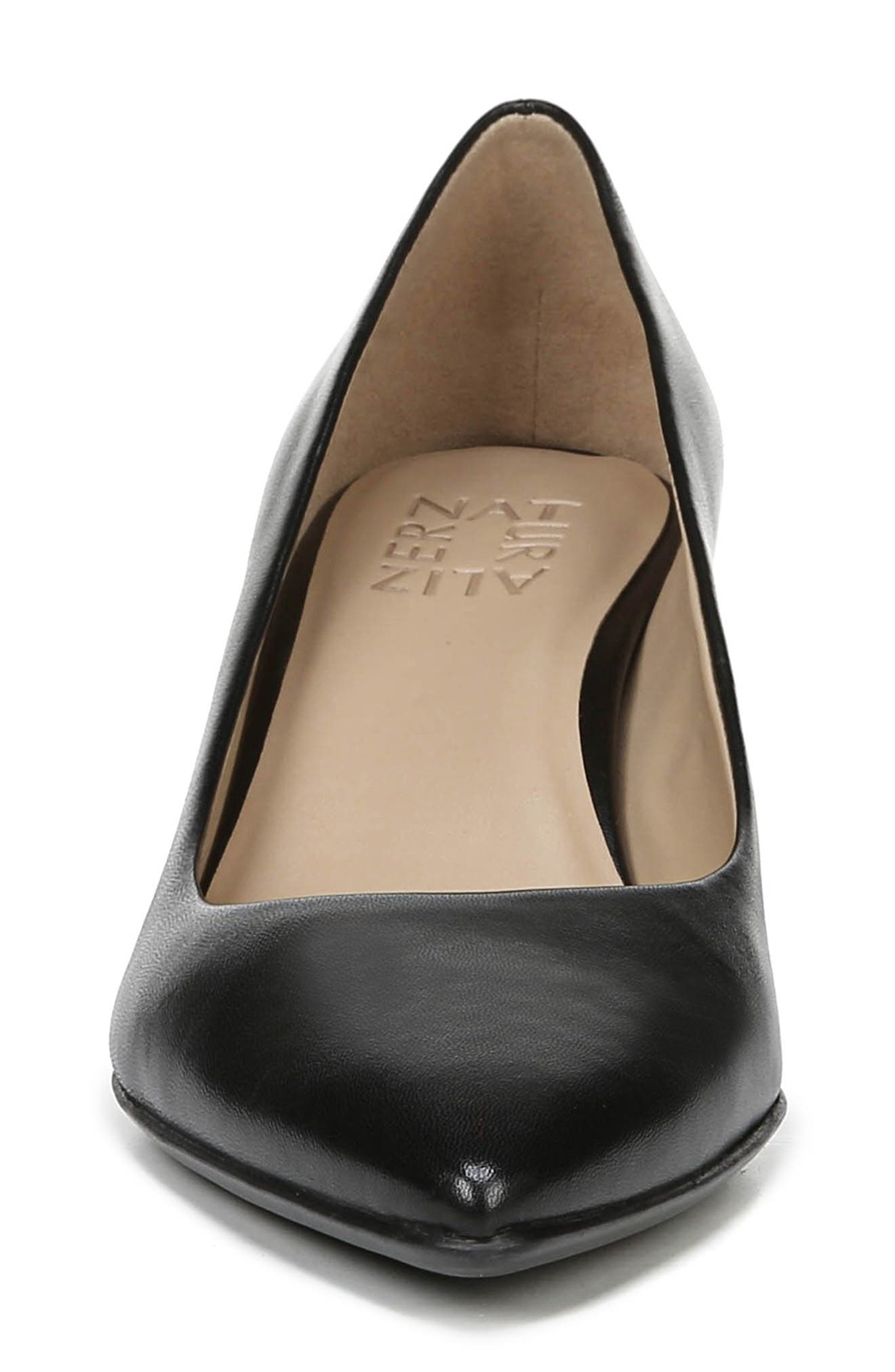Beverly Pump, Alternate, color, BLACK LEATHER