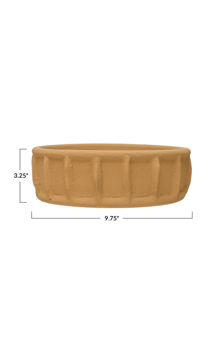 Storied Home Decorative Terra-cotta Bowl, Alternate, color, Brown