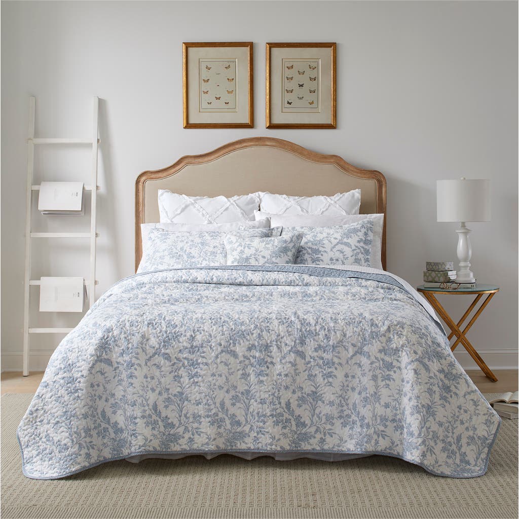 Laura Ashley Ashfield 3-piece Comforter & Sham Set In Soft Blue