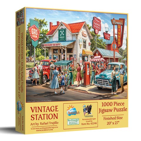 Vintage Station 1000 piece Jigsaw Puzzle for Adults