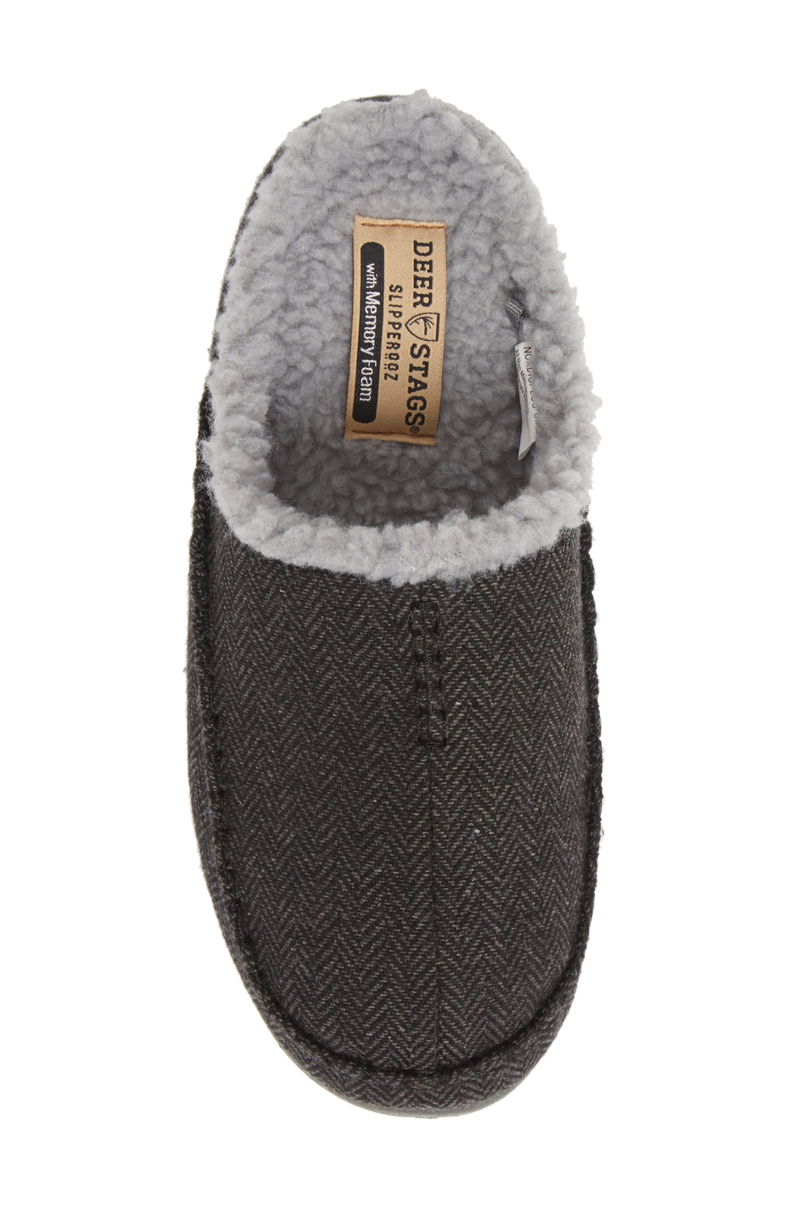 Nordic Plus Memory Foam Slipper (Nordstrom Exclusive), Alternate, color, BLACK TWEED