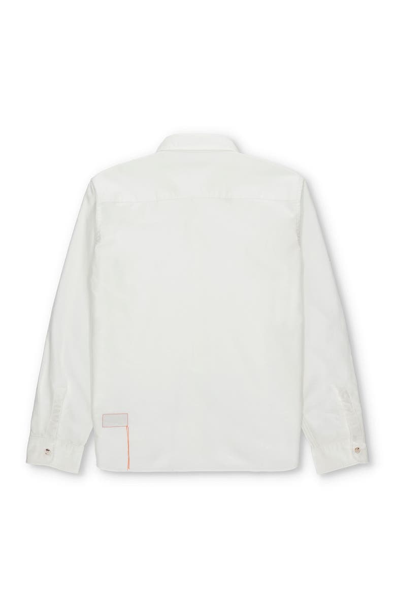 Fortela Liam Cotton Chest Pocket Shirt, Alternate, color, Off White