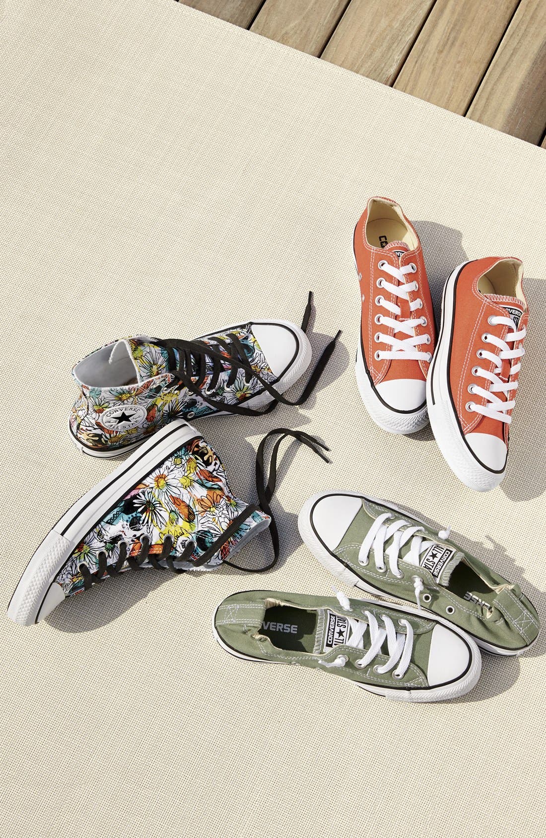 Converse Chuck Taylor<sup>®</sup> All Star<sup>®</sup> 'Floral' High Top Sneaker, Alternate, color, 