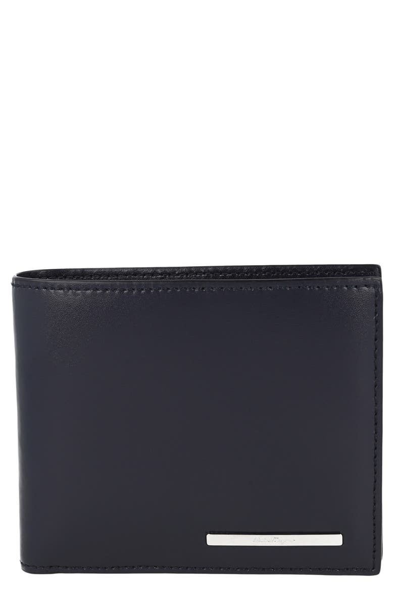 FERRAGAMO Crosta Polo Bifold Wallet, Main, color, Blue