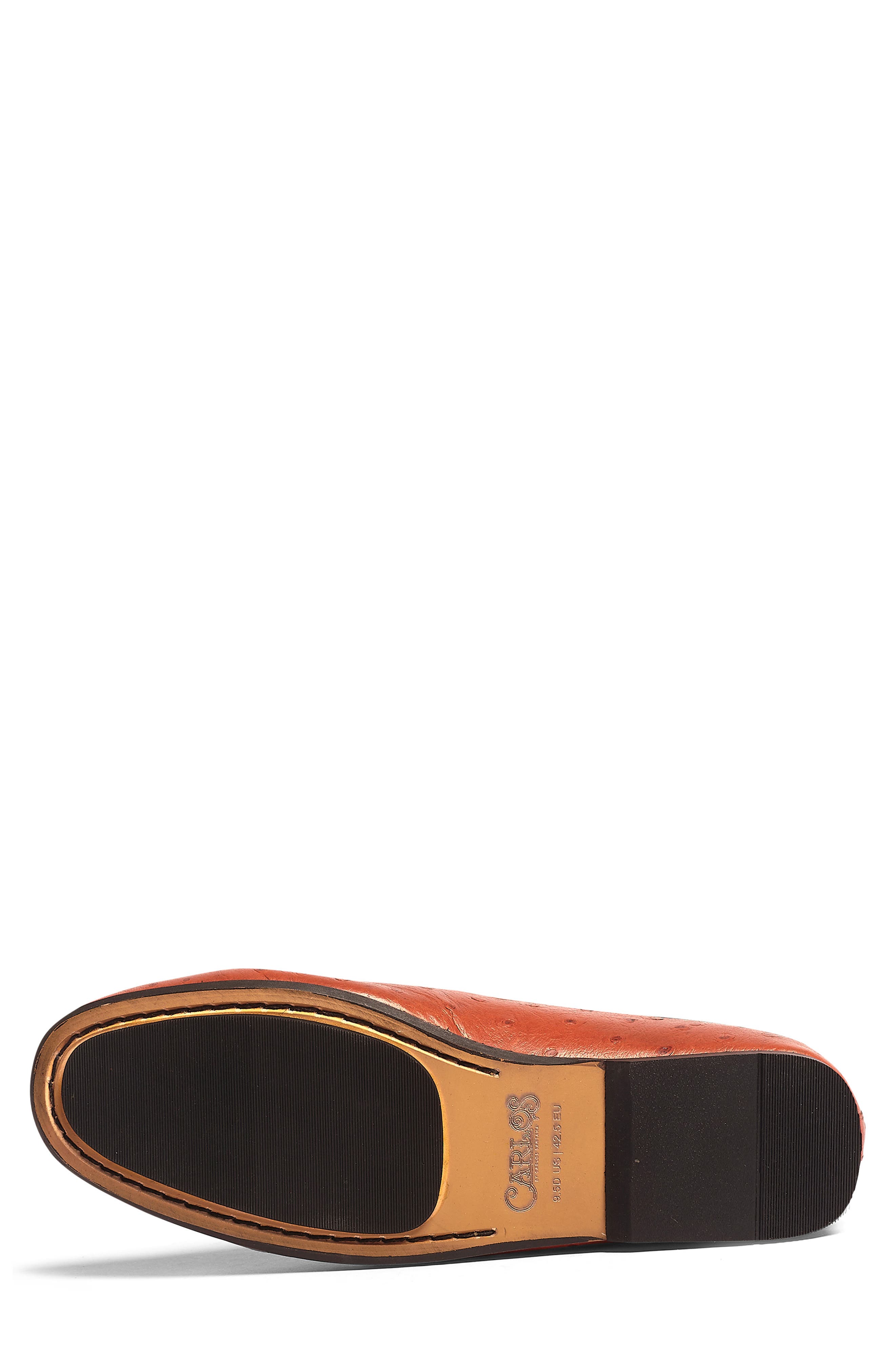 Carlos by Carlos Santana Achilles Ostrich Embossed Leather Mule, Alternate, color, Tan