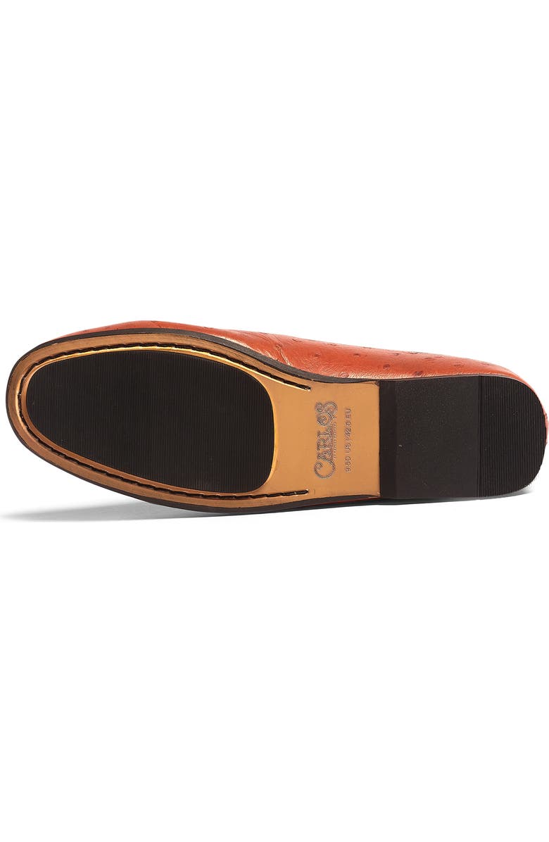 Carlos by Carlos Santana Achilles Ostrich Embossed Leather Mule, Alternate, color, Tan