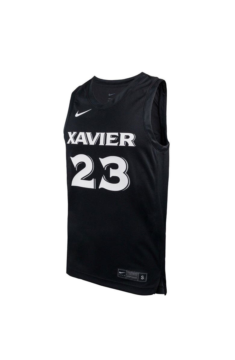 Nike Men's Nike #23 Black Xavier Musketeers Replica Basketball Jersey, Alternate, color, Black