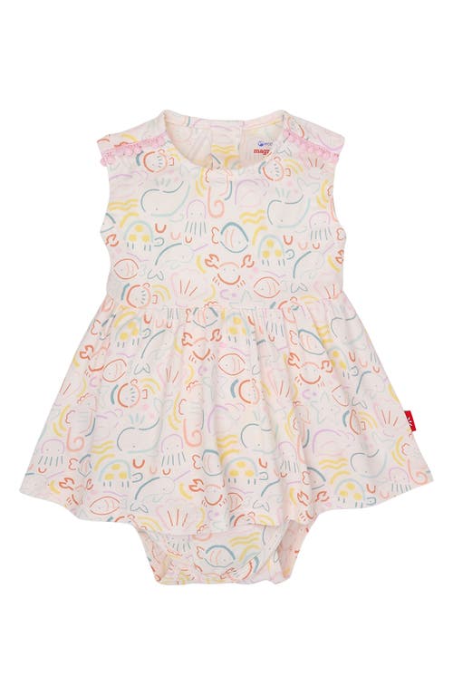 Magnetic Me So-fish-ticated Skirted Bodysuit In Pink
