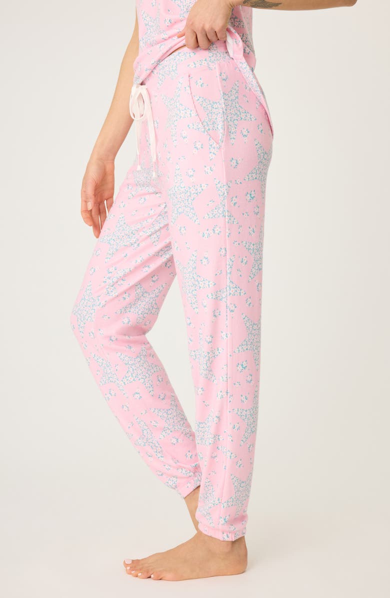 PJ Salvage Written in the Stars Peachy Jersey Lounge Joggers, Alternate, color,