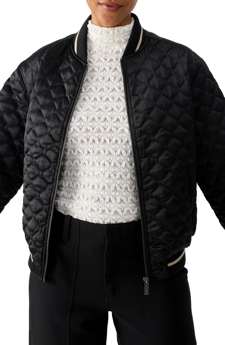 Sanctuary Marilyn Quilted Bomber Jacket, Alternate, color,