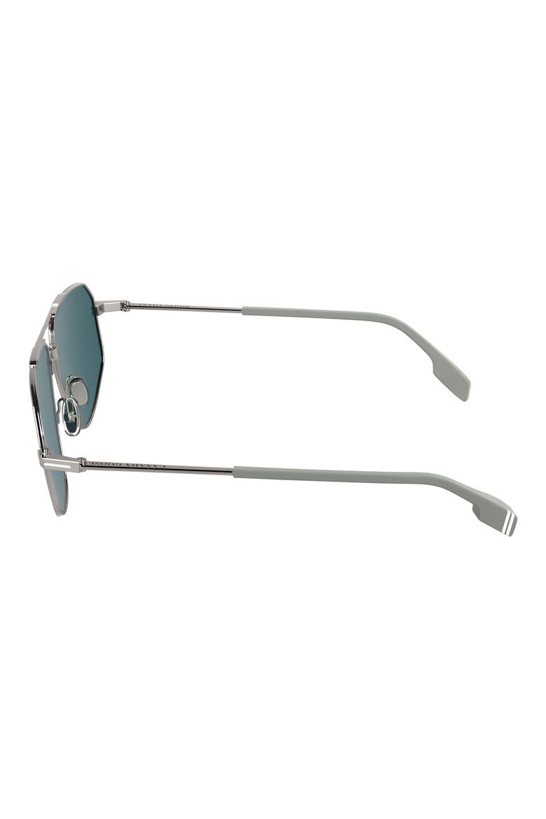 61mm Polarized Aviator Sunglasses, Alternate, color, LIGHT GUNMETAL