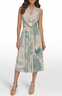 V-Neck A-Line Dress