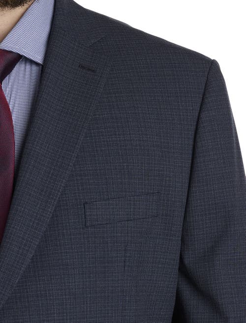 Michael Kors Big & Tall Textured Suit Jacket In Blue