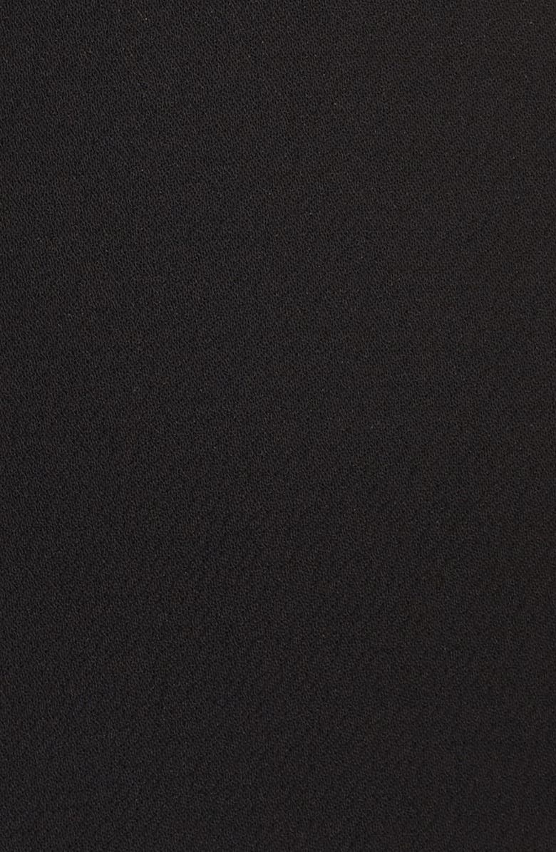 Xscape Evenings Xscape Off the Shoulder Front Slit Crepe Dress, Alternate, color,