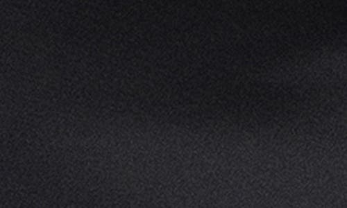 Xscape Evenings Mesh Long Sleeve Ruffled Scuba Gown In Black