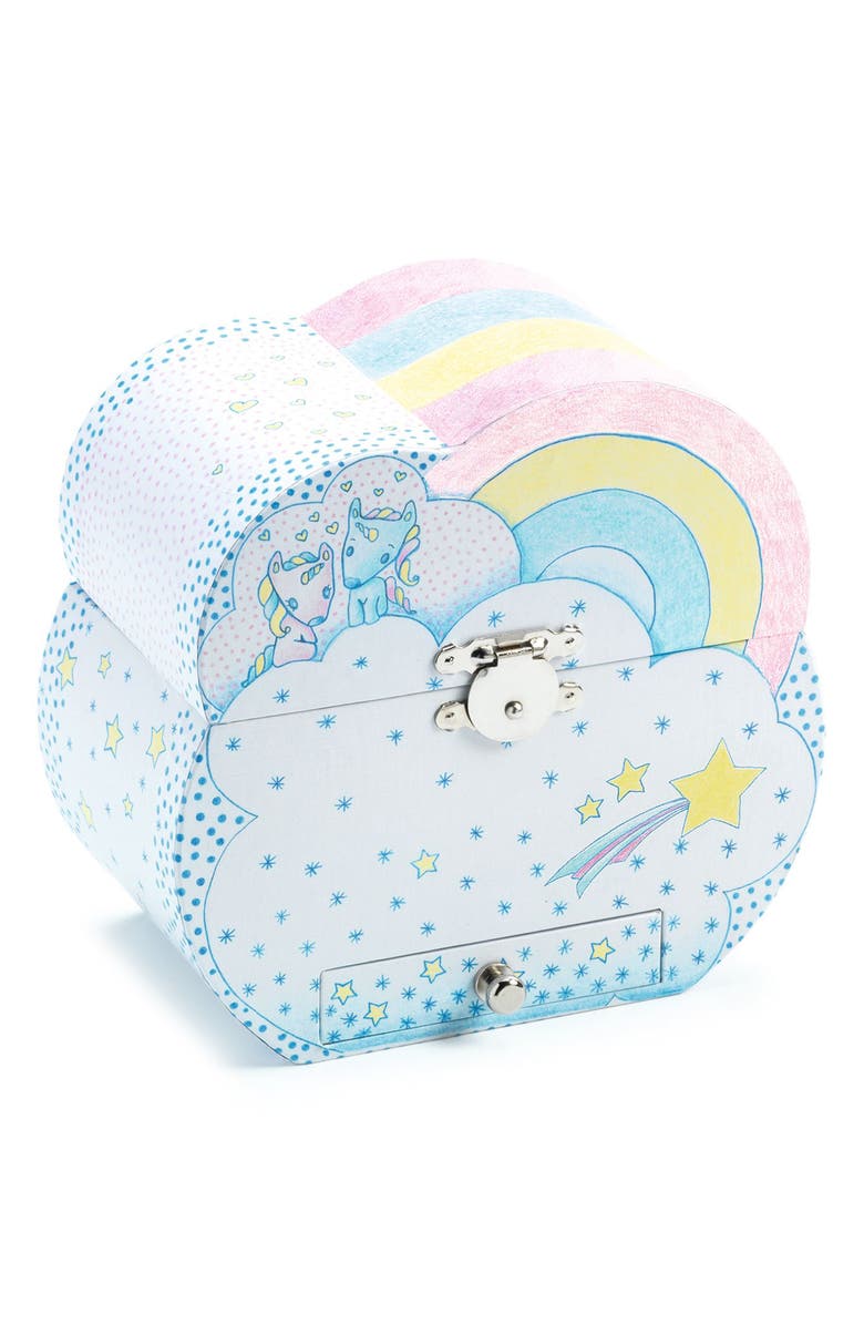 Djeco Unicorn Dream Musical Jewelry Box, Main, color, Multi