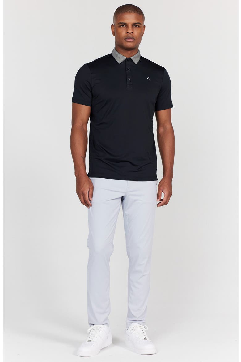 Darby Contrast Collar Performance Golf Polo, Alternate, color, TUXEDO