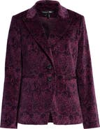 PAIGE Chelsee Floral Velvet Blazer