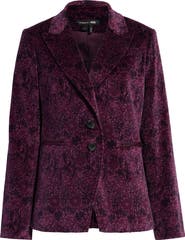 PAIGE Chelsee Floral Velvet Blazer