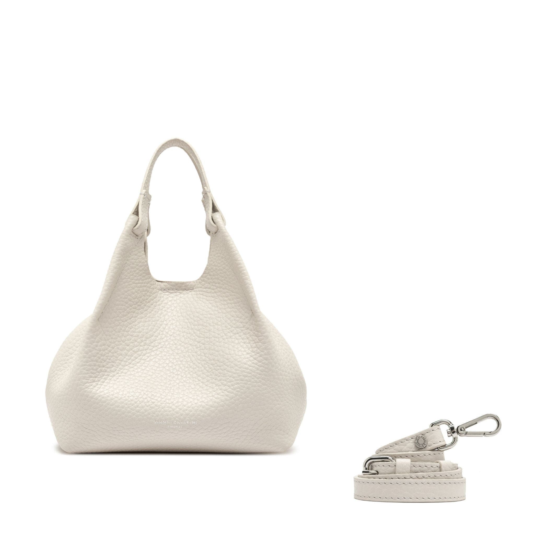 Dua Leather Hobo Shoulder Bag, Alternate, color, off-white