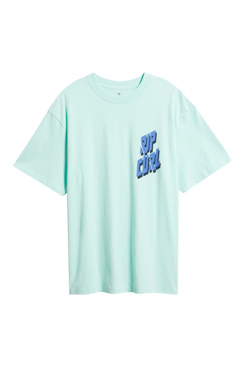 Liquid Trips Slant Graphic T-Shirt, Alternate, color, AQUA