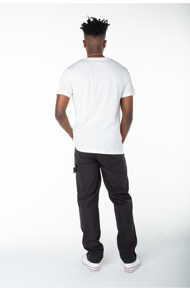 Von Dutch Double Front Straight Leg Carpenter Pants, Alternate, color, Black Soot