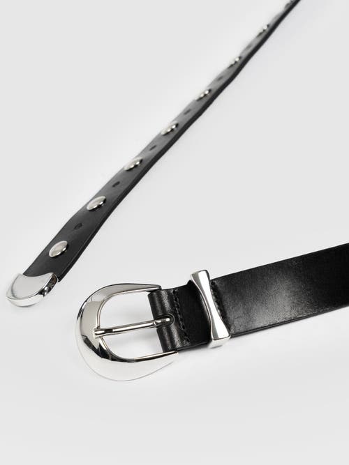 Saint + Sofia Roxie Studded Belt In Black