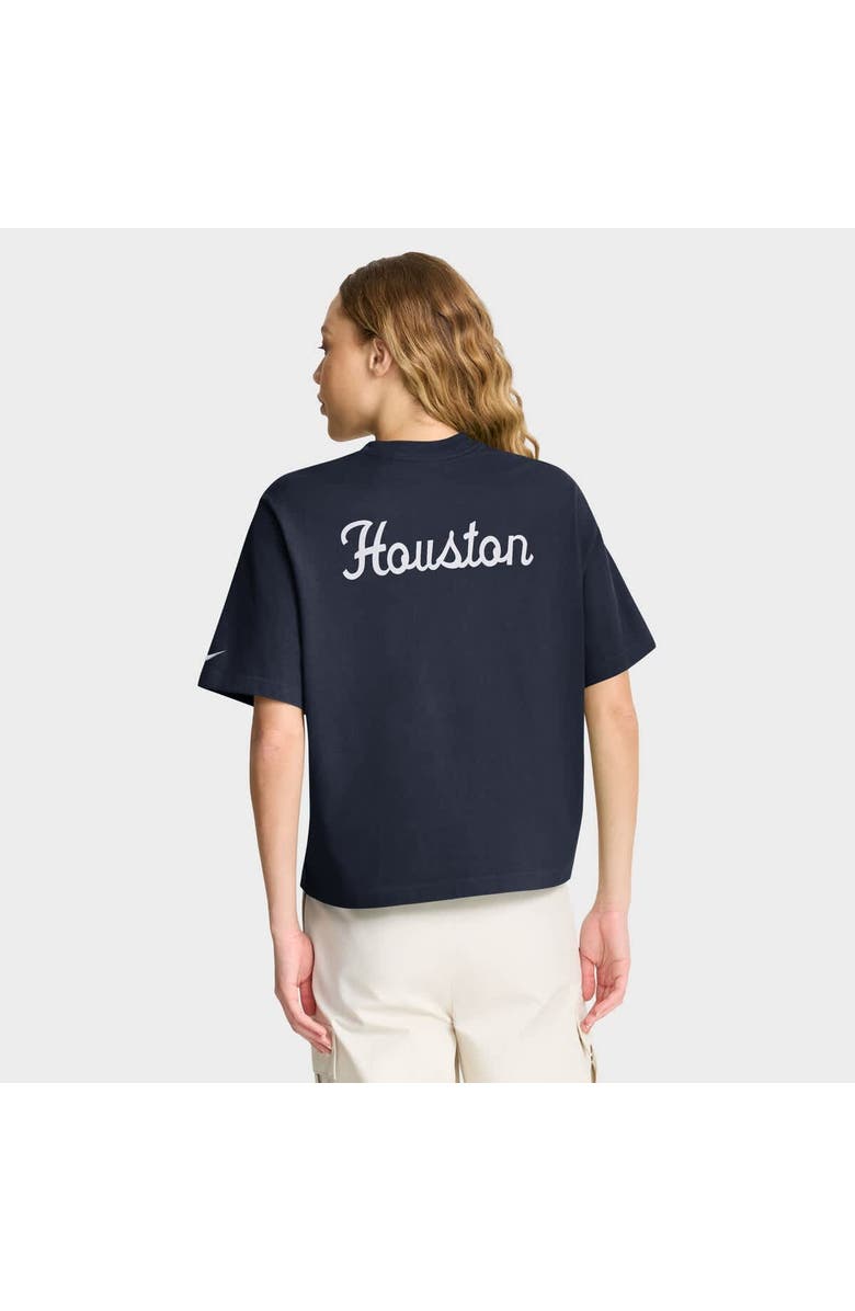Nike Women's Nike Navy Houston Texans Rewind Pocket Boxy T-Shirt, Alternate, color, Navy