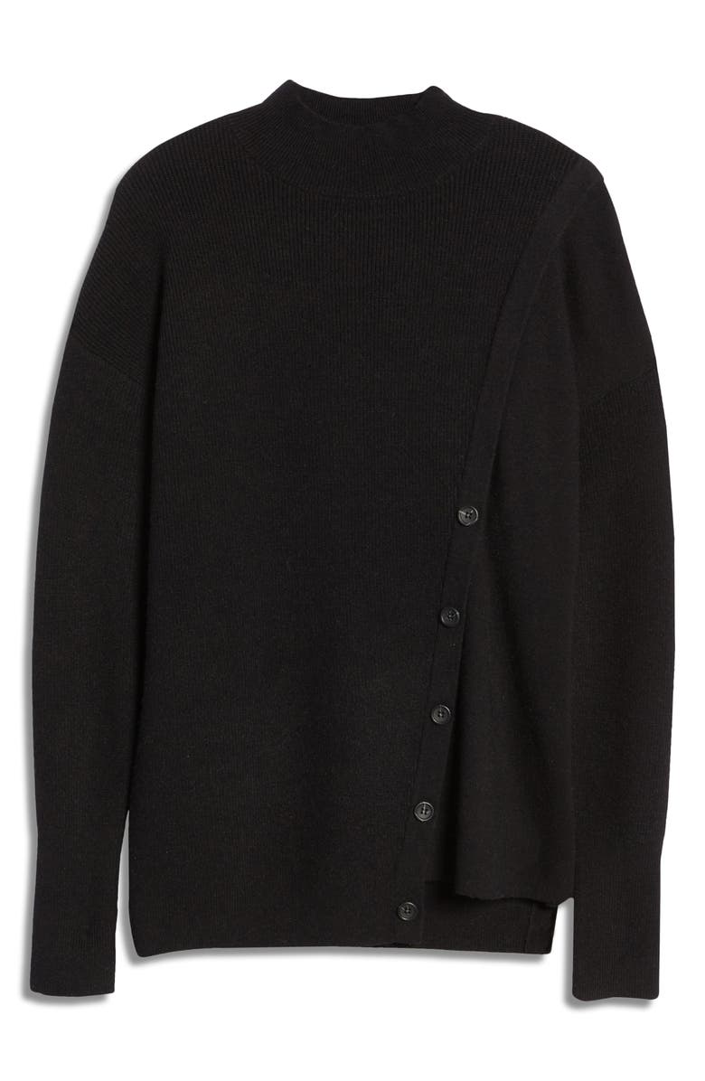 Halogen<sup>®</sup> Mock Neck Stitch Mix Sweater, Alternate, color, 