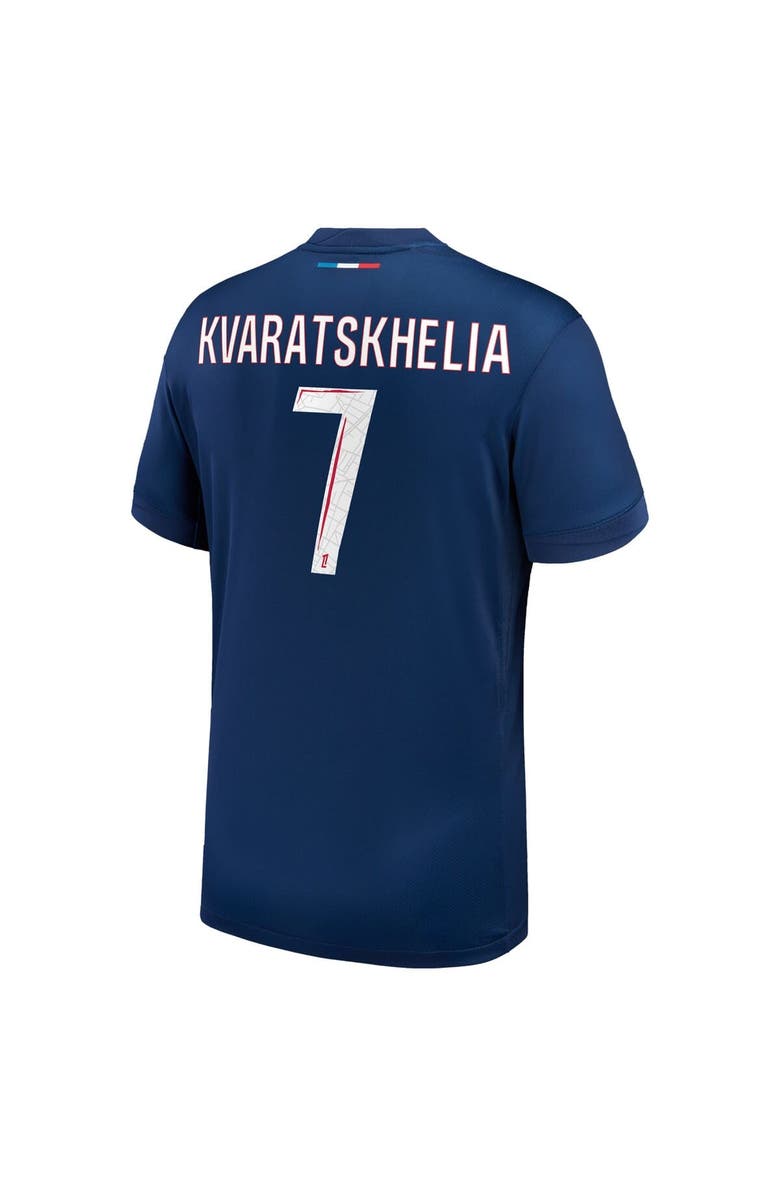 Nike Men's Nike Khvicha Kvaratskhelia Navy Paris Saint-Germain 2024/25 Home Replica Player Jersey, Alternate, color, 