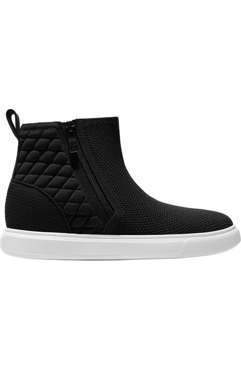 VIVAIA Round-Toe Hidden Wedge Sneakers, Alternate, color, Black