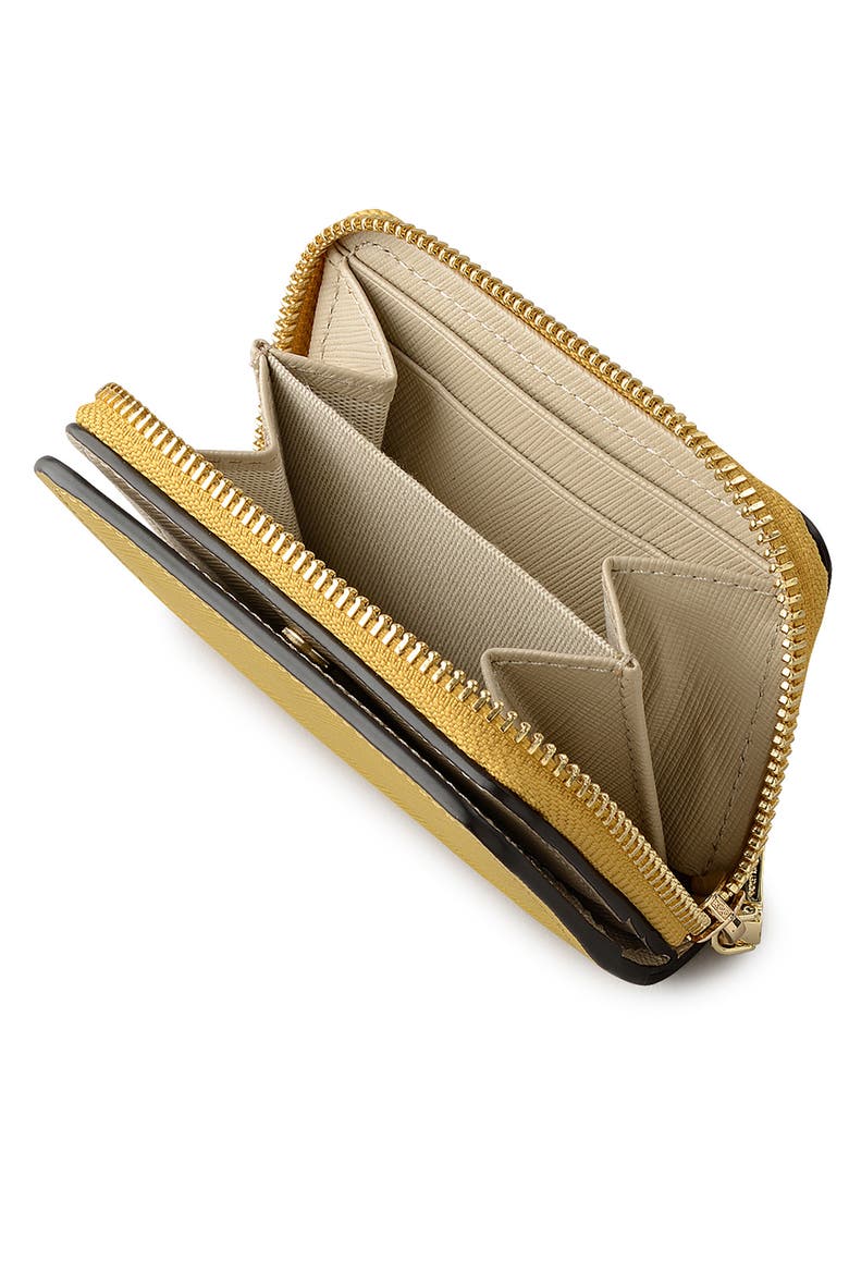 Beech Row Leather Zip Around Wallet, Alternate, color, OCHRE