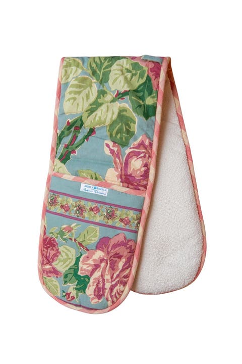 Austen Rose Double Oven Pot Mitt