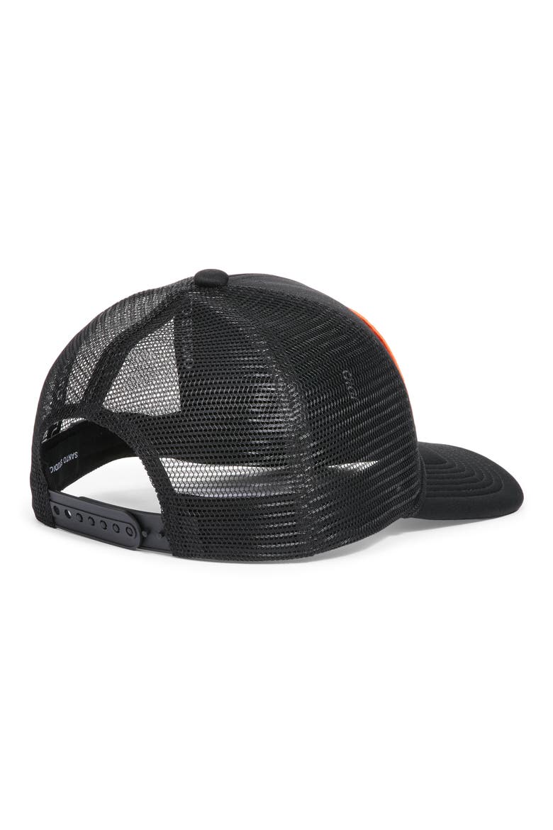 Garage Snapback Trucker Hat, Alternate, color, BLACK
