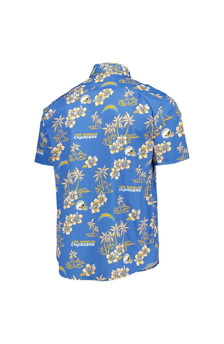 Reyn Spooner Men's Reyn Spooner Powder Blue Los Angeles Chargers Kekai Button-Up Shirt, Alternate, color, Powder Blue