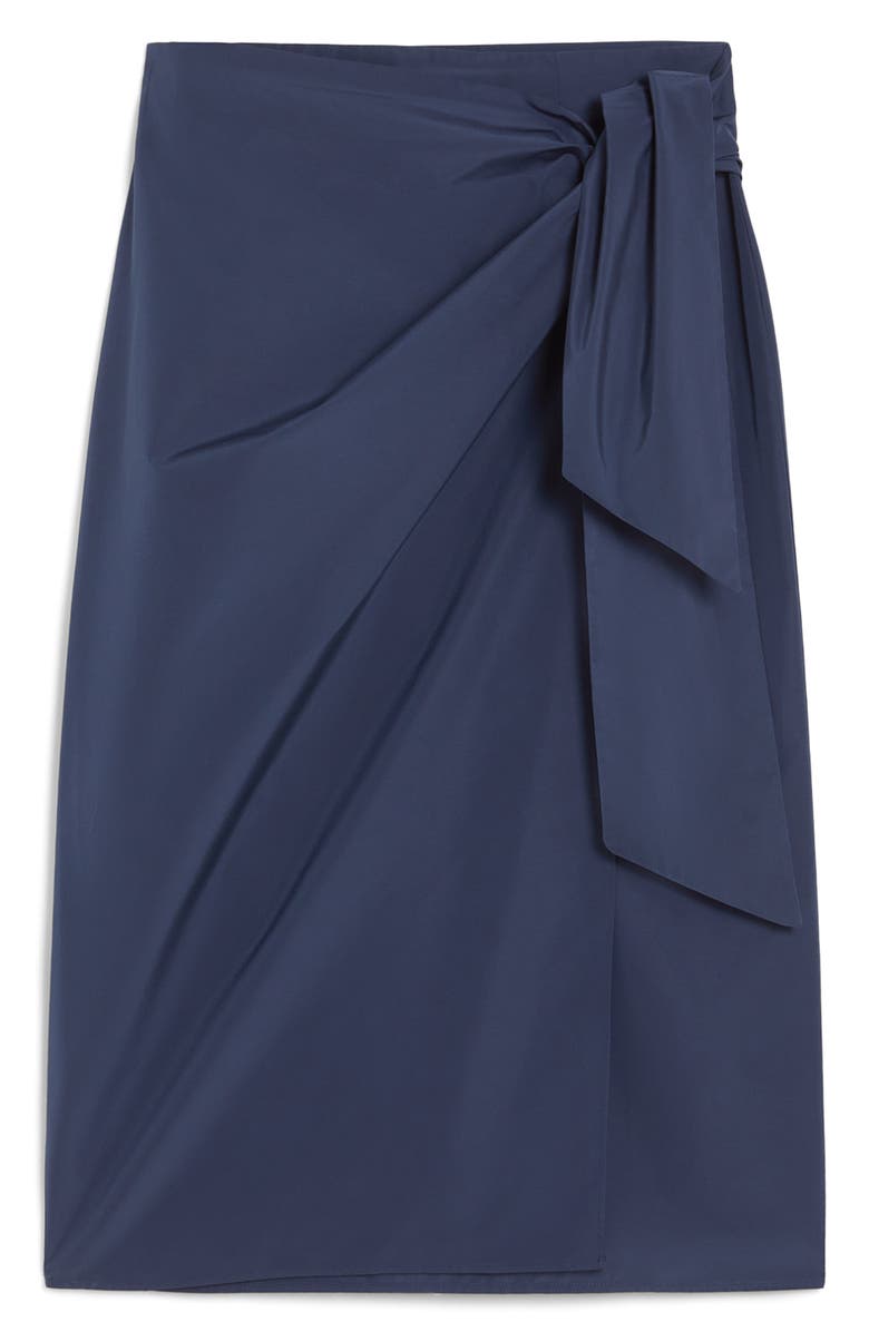 Weekend Max Mara Narsete Faux Wrap Skirt, Alternate, color, Navy