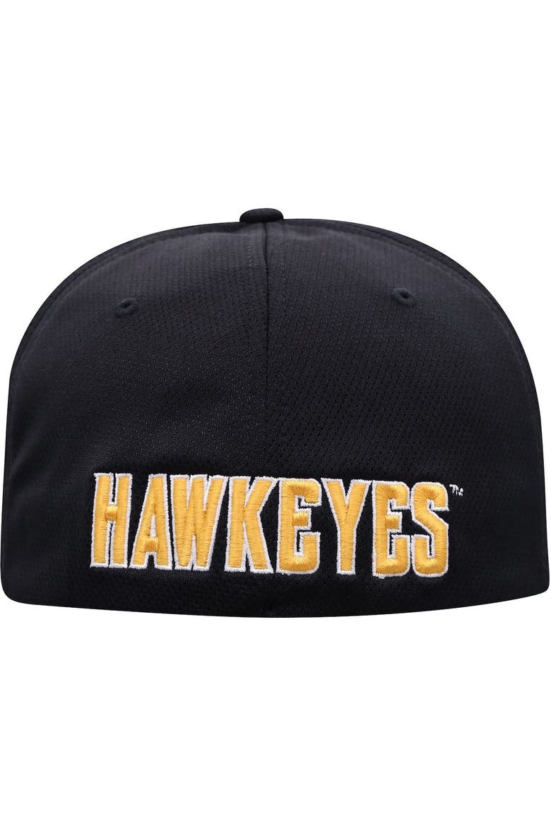 Men's Top of the World Black Iowa Hawkeyes Reflex Logo Flex Hat, Alternate, color, Black